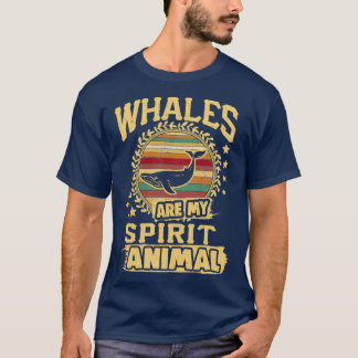 鯨は私の霊獣ホエールアート鯨の愛 Tシャツ