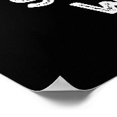 鯨を削る動物おもしろいのプンダークBG ポスター (角)