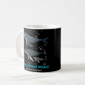鯨クジラここで何を持っているか コーヒーマグカップ (正面左)