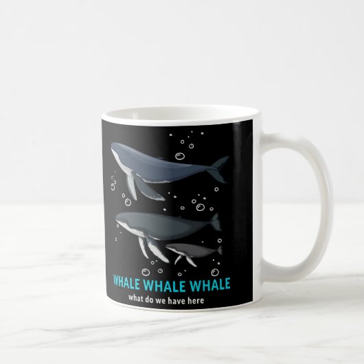 鯨クジラここで何を持っているか コーヒーマグカップ (右)