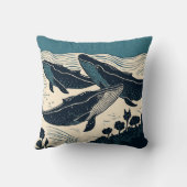 鯨シー海コーストノバスコシアコテージキャビン クッション (裏面)