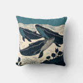 鯨シー海コーストノバスコシアコテージキャビン クッション (正面)