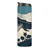 鯨シー海ノバスコシアリノカットティーコーヒー タンブラー (回転右)