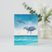 鯨ファンタジービーチシーウォーター色 ポストカード (スタンド正面)