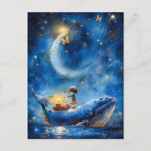 鯨ファンタジー ポストカード (正面)