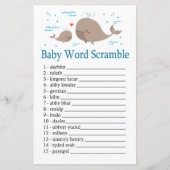 鯨ベビーの単語スクランブルゲーム (正面)