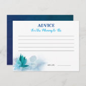 鯨ベビーシャワーアドバイスカード ポストカード (正面/裏面)