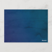 鯨ベビーシャワーアドバイスカード ポストカード (裏面)