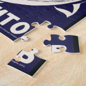 鯨ヴィンテージカッコいい芸術歴史写真旅行pu ジグソーパズル (側面)