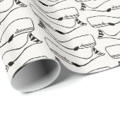 鯨体幾何学模様の包み紙 ラッピングペーパー (ロールコーナー)