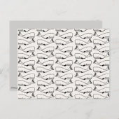 鯨体幾何学模様はがき ポストカード (正面/裏面)