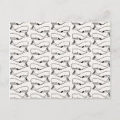 鯨体幾何学模様はがき ポストカード (正面)