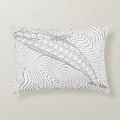 鯨体青色枕 アクセントクッション (正面)