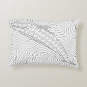 鯨体青色枕 アクセントクッション (裏面)