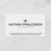 鯨像 名刺 (裏面)