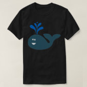 鯨吹水 Tシャツ (デザイン正面)