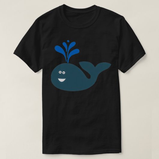 鯨吹水 Tシャツ (デザイン正面)