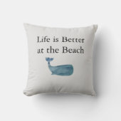 鯨命はビーチ沿岸 クッション (正面)