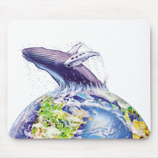 鯨地デザイン マウスパッド (正面)