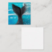 鯨尾パーソナライズされた ノートカード (正面/裏面)