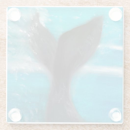 鯨尾 ガラスコースター (裏面)