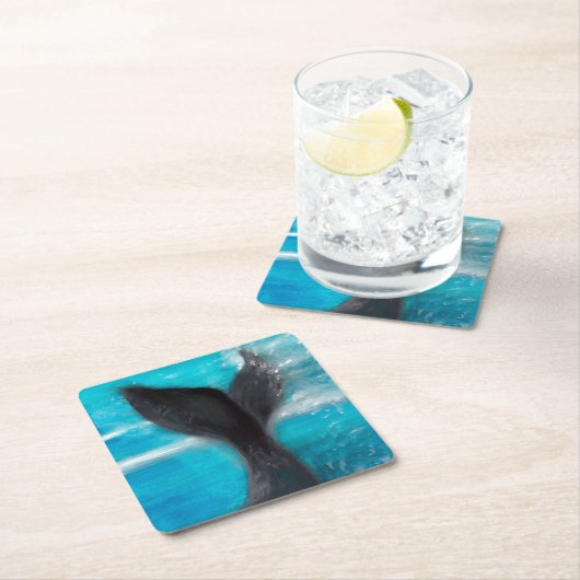 鯨尾 スクエアペーパーコースター (インサイチュ)