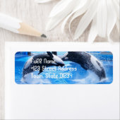 鯨差出人住所の宛名ラベル ラベル (インサイチュ)