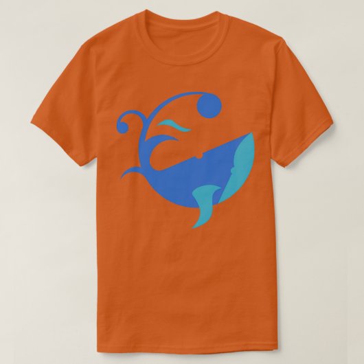 鯨抽象芸術 Tシャツ (デザイン正面)