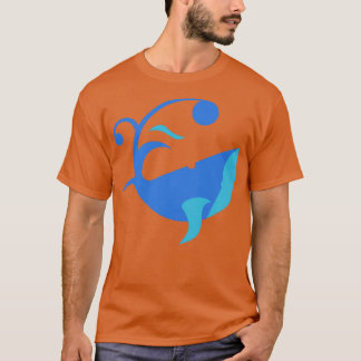 鯨抽象芸術 Tシャツ