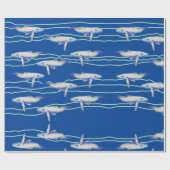 鯨文包装紙 ラッピングペーパー (フラット)