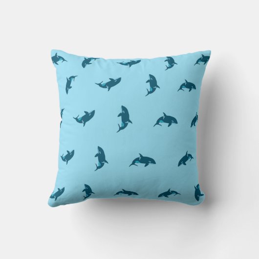 鯨模様 クッション (裏面)