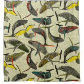 鯨波はっきりした シャワーカーテン (正面)