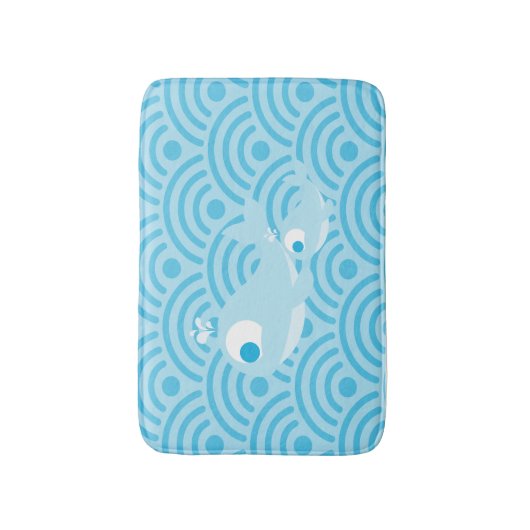 鯨波 バスマット (正面縦)