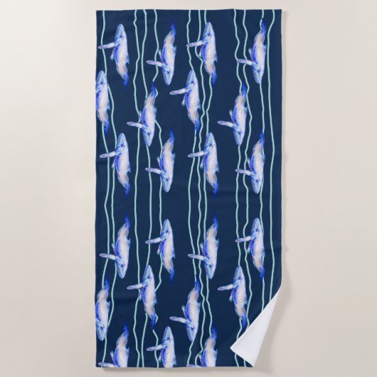 鯨波  ビーチタオル (正面)