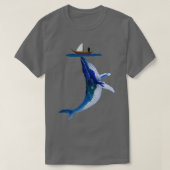 鯨海孤独な船 Tシャツ (デザイン正面)