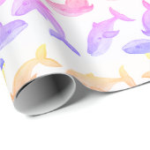 鯨海海航海のガーリー風 ラッピングペーパー (ロールコーナー)