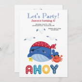 鯨海賊誕生会 招待状 (正面/裏面)