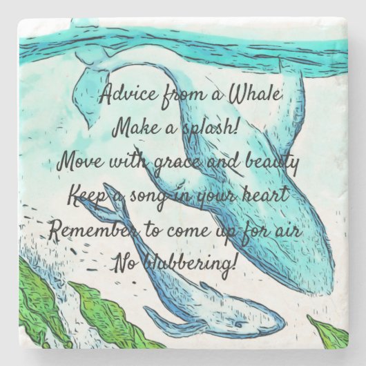 鯨石コースターアドバイス ストーンコースター (正面)