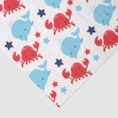 鯨航海のとカニの模様 薄葉紙 (詳細)