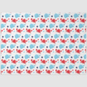 鯨航海のとカニの模様 薄葉紙 (正面)