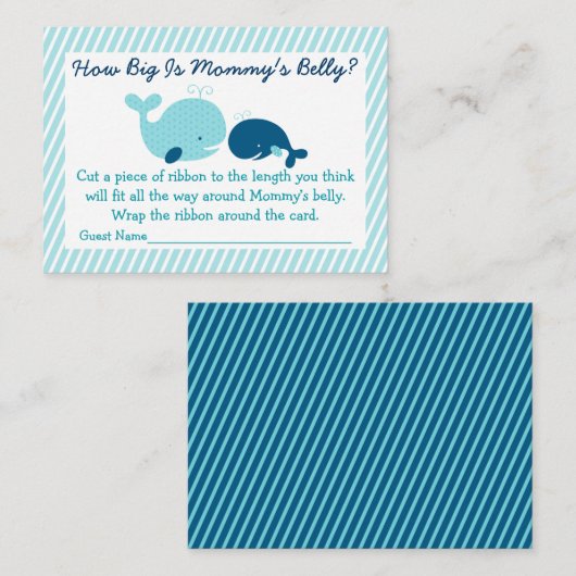 鯨航海のママの腹のゲームの大きさ エンクロージャーカード (正面/裏面)