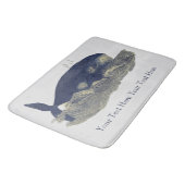 鯨航海のヴィンテージカスタムプリント バスマット (アングル)