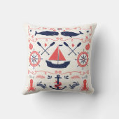 鯨航海の少年子供部屋ベビー誕生統計 クッション (裏面)