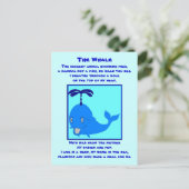 鯨詩はがき ポストカード (スタンド正面)