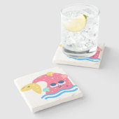 鯨話 ストーンコースター (横)