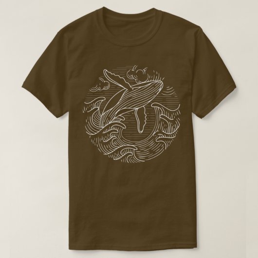 鯨贈り物はメンズ Tシャツ (デザイン正面)