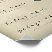 鯨類図 ポスター (角)