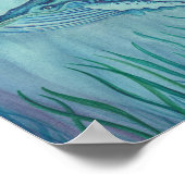 鯨類水彩画ポスター ポスター (角)