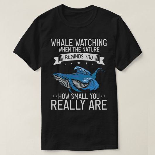 鯨類観察引用文及びクジラ15 Tシャツ (デザイン正面)