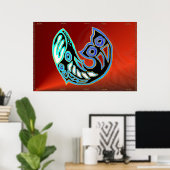 鯨類記号ポスター ポスター (ホームオフィス)